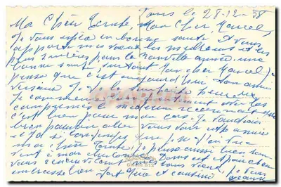 Paisagem invernal — casa nevada — Boa Ano — Verso