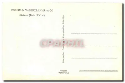 Estátua de São João Batista — madeira do XVº século — Igreja de Vauhallan (S.-e-O.) — Verso