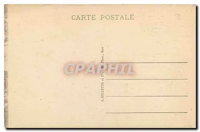 Cannes — Widok z Kalifornii — J. Gilletta et Cie, Nice — Rewers
