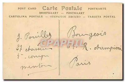 Menton — Ogólny widok z Cap Martin — J. Pouillette, n°852 — Rewers