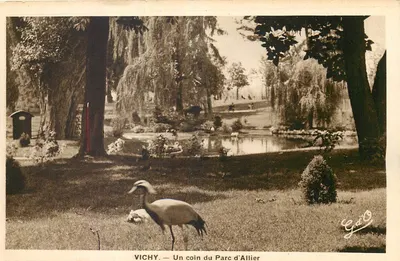 Vichy — Um canto do Parque d'Allier — G. D. O. (editor)