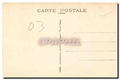 Vichy — Um canto do Parque d'Allier — G. D. O. (editor) — Verso