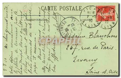 Vichy — Les Bords de l'Allier — LL. nr 65 — Rewers