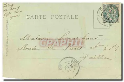 Paris — Le Bois de Boulogne — Aux Acacias — L. Leroy — Rückseite