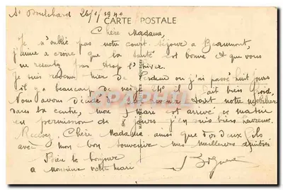 Bourges — Katedra, widok z ogrodu Hôtel-de-Ville — E.M.B. n°205 — Rewers