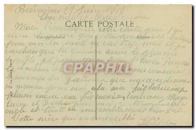 Brévannes — O Castelo — Editor E. Le Doley, n° 55 — Verso