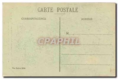 Reims — Interior da Catedral após bombardeios 1914-1917 — Coleção G. Dubois — Verso