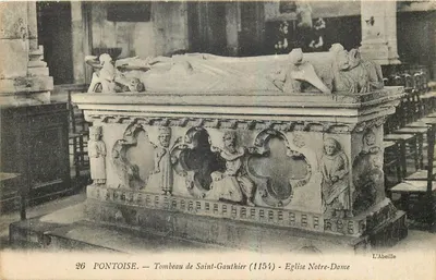 Pontoise — Túmulo de São Gauthier (1154) — Igreja Nossa Senhora