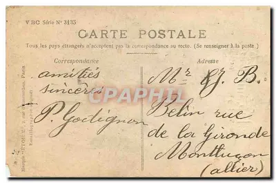Bambina con un cesto di fiori — Buon compleanno — Stebbing Paris — Verso