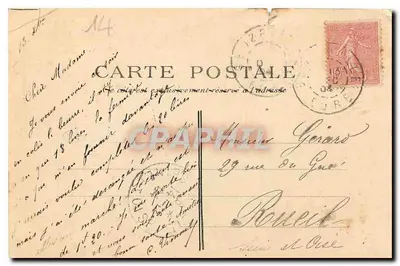 Pilar monumental a N. Vauquelin — Saint-André-d'Hébertot — Libr. Hermon, Pont-l'Évêque — Verso