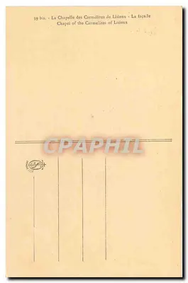 A Capela das Carmelitas de Lisieux — Fachada — 39 bis — Verso