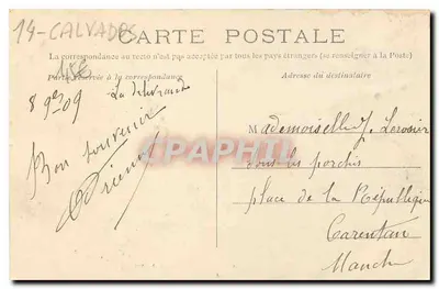 Bazylika Notre-Dame-de-la-Délivrande — Główne wejście — wydawca: Baldassarre Baussin — Rewers