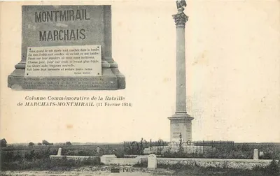 Coluna Comemorativa da Batalha de Marchais-Montmirail — 11 Fevereiro 1814 — Fototipia Baudin & Paris