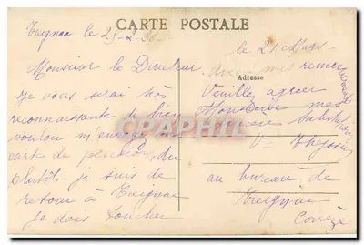 Treignac (Corrèze) — Rocher des Folles — Wydawca nieznany, nr 42 — Rewers
