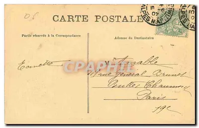Nice — A Cascata do Castelo — Coleções RCP fot. N°9 — Verso
