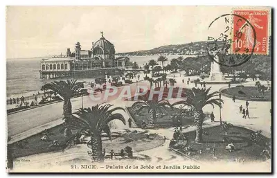 Nice — Palácio da Jetée e Jardim Público — Editor Giletta, n°21