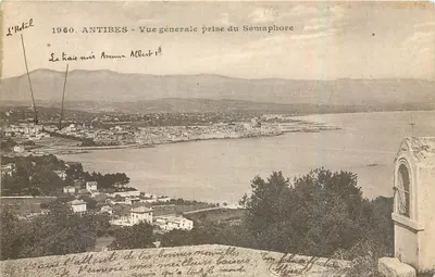 Antibes - Vista geral tirada do Semáforo — editor L. Ménard, n° 6