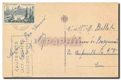 Cauterets e os picos nevados — 194 — editor C. dos Artes Pictomecânicas, Mazet-Passour — Verso