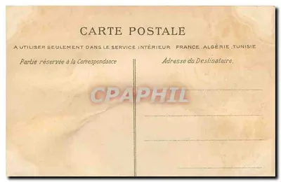 Bilhete postal antigo Ouistreham Calvados Igreja — Verso