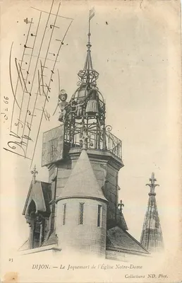 Dijon — O Jaquemart da Igreja Nossa Senhora — Collections ND. Phot.