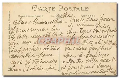 Marseille — Quai des Belges i Canebière — Compagnie Navigation Mixte, nr 36 — Rewers