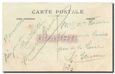 Ruínas do Castelo — Rochetaillée — Coleção J. Zaugg — Verso