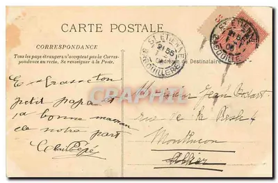 Marsella — Entrada del Muelle de La Joliette — Fototipo R. Lecour — Reverso