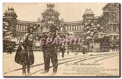 Paris - Exposição universal de 1889 — cena de neve com casal — editor não identificado