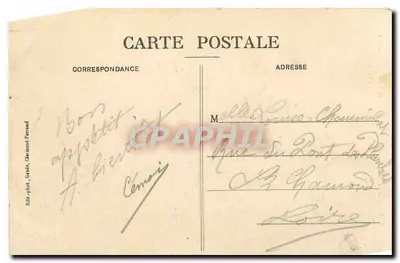 Clermont-Ferrand — Notre-Dame-du-Port (século XI) — Ed. fot. Gesk, Clermont-Ferrand — Verso