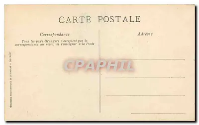 Clermont-Ferrand — O liceu Blaise-Pascal — A Auvergne pitoresca — Verso