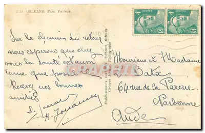 Giardino del Parco del Tertre — Orléans — Editore EGO — Verso
