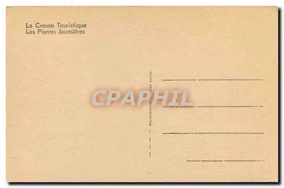 As Pedras Jaumâtres — La Creuse Touristique — editor Mellogravure de Mâcon, n° 34 — Verso