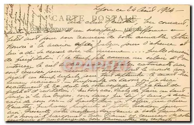 LYON — Ponte da Guillotière, Hôtel-Dieu e Coteau de Fourvière — E.R. — Verso