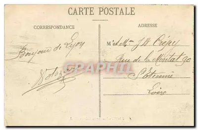 Lyon — Widok na Saône — G. B. — Rewers