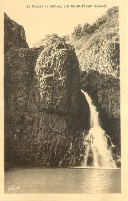 A Cascata do Saillant, perto de Saint-Flour (Cantal) — Hélias