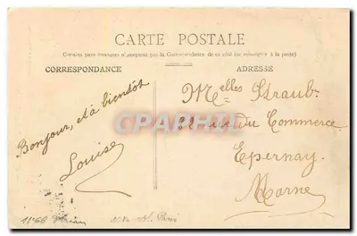 PARIS - Ruïnes in het Park Monceau — PROCÉDÉS C. JEANGETTE — Achterkant