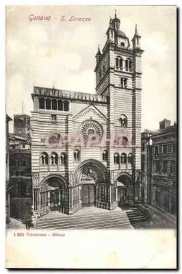 Gênova - S. Lorenzo — editor Fotocromo Milano, n° 1841