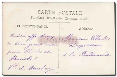 Bonne Pète — Kind in rosa Kleid mit Blumen — H.K.C. n°3207 — Rückseite