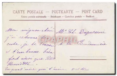 Criança vestindo traje marítimo — com buquê de flores — editor não visível — Verso
