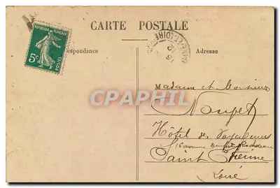 Angers - Widok z fos w kierunku Saint-Laud - L. V., fot. — Rewers