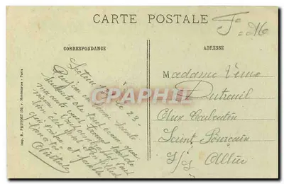 Amiens (Somme) — De Kathedraal — Het Grote Portaal — R. P. — Achterkant