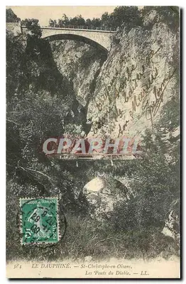 St-Christophe-en-Oisans — Os Pontes do Diabo — LL. — Editor: L'Imp. de la Nouvelle Photographique, Paris