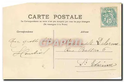 As Gorges da Loire — Environs de SAINT-ETIENNE — abaixo de CHAMBLES — editor MT 73 — Verso