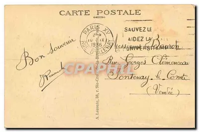 Paris — Câmara dos Deputados — 41 — Verso