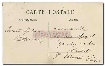 Deux enfants jouant au croquet — scène de jardin — éditeur LE LÉ, n° 900 — Verso