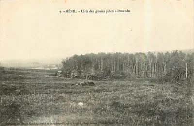 Ménil - Abrigos das grandes peças alemãs — Coleção do Museu Comemorativo de Ménil-sur-Belvèze (Vosges) - Rep. interdita - Cliché Valck, Nancy