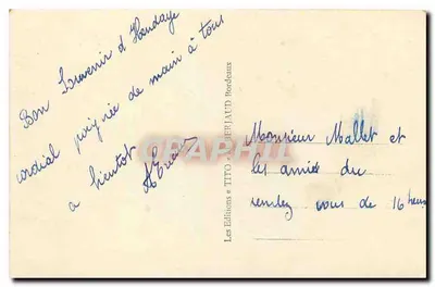 Hendaye. A Praia — o Jaïzquibel — Tito — Verso