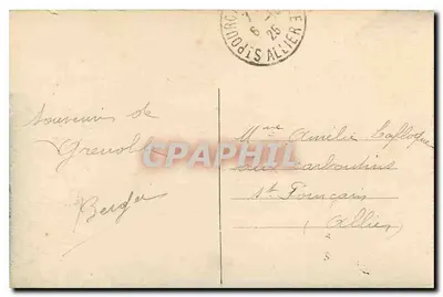 Grenoble — St-Martin-le-Vinoux i Kaszub Neron widziane z Ogródka Dauphins — E.R. — Rewers
