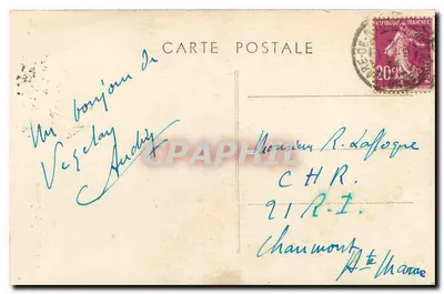 Bazylika Madeleine — Vézelay — wydawca Michaud, nr 27 — Rewers