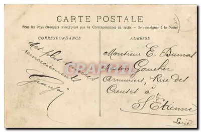 Marselha - O Palácio da Bolsa — Fotocópia E. Hacour, n°10 — Verso